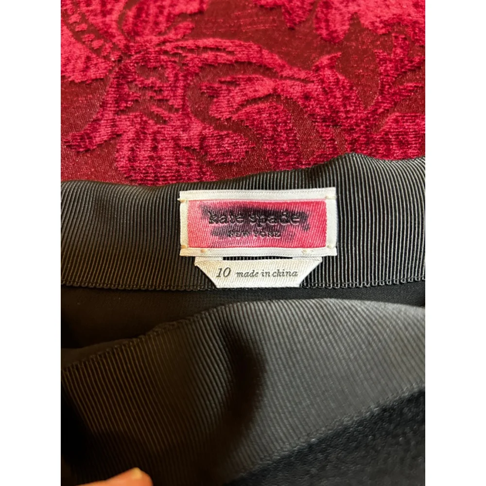 Kate Spade Black Ruffle Mini Skirt Size 10